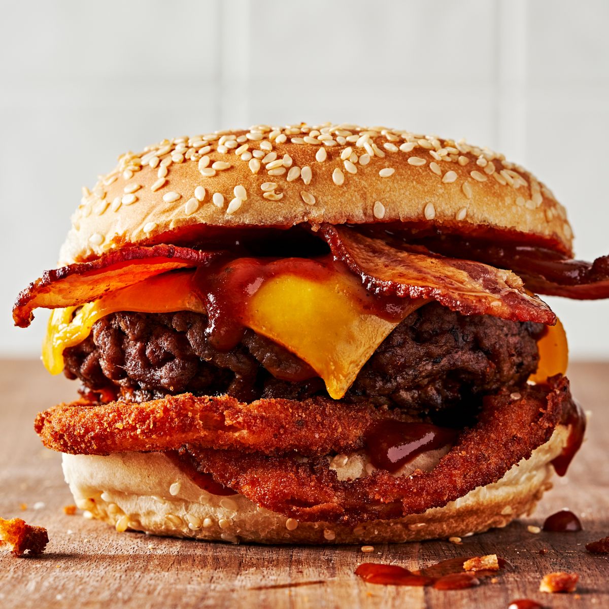 Imagen hamburguesa con bacon