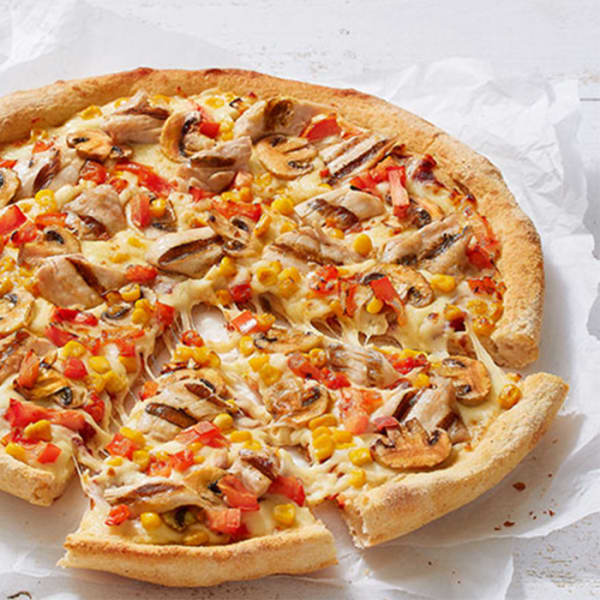 Imagen pizza pollo a la parrilla